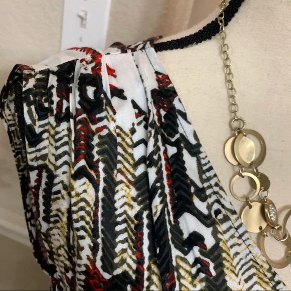 Daniel Rainn multi colored abstract print romper. - Picture 4 of 16